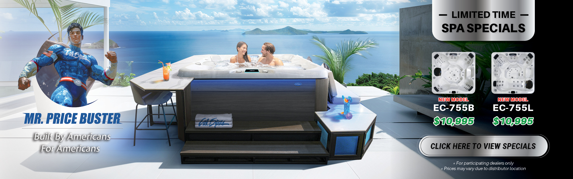 Calspas hot tub being used in a family setting - Hanford